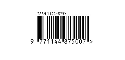 Sample ISSN Barcode withoutissue number